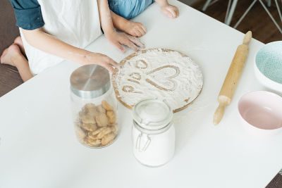 Cocinar en casa en familia