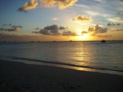 Atardecer en Aruba